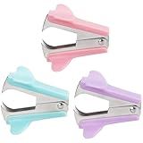 ZZTX 3 Pack Staple Remover Staple Puller Removal Tool for Home, School, Office (Pink, Blue, Purple)