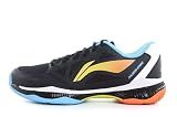LI-NING Halberd Strike Unisex Badminton Shoes Anti-Slip Featherlight Rebound Professional Training Sports Sneakers Black/Standard White US 9