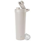 Simple Modern Protein Shaker Bottle, Stainless Steel | 24oz, Beige