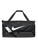 Nike Unisex Brasilia 9.5 Training Duffel Bag (Large, 95L), Black/Black/White, MISC