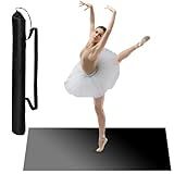 PullCrease 6.6 x 3.9 ft Portable Dance Floor Smooth Ballet Vinyl Dance Floor Mat for Home Stage Studios Adults Practice Improve (Rectangle)