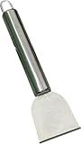 Silver Freezer Scraper, Ice Scraper for Freezer, Steel Shovel, Heavy Duty Kitchen Scraper, Stubborn Dirt Spatula for Range Hood Grease Grime, Oil Fume Removal, Multipurpose Cleaning, Cooking Utensils