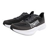 Hoka Men's Mach 6 Sneaker, Black/White, 8.5