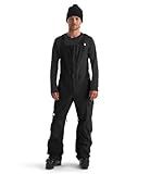 The North Face Men's Freedom Bib - Waterproof Ski & Snowboard Overalls, Non-Insulated, Adjustable Suspenders, Mesh Venting, TNF Black-NPF, Medium Regular