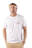 Rip Curl Men's Graphic Short Sleeve Crew Neck T-Shirt, Standard Fit, White Exc