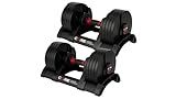 Core Fitness® Adjustable Dumbbell Weight Set by Affordable Dumbbells - Space Saver - Dumbbells for Your Home
