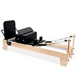 Professional Pilates Reformer Machine with Jumpboard, Reformer Box, and Foot Straps – Studio-Grade Pilates Equipment for Home Use, Adjustable Resistance & Smooth Glide System