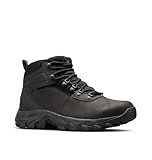 Columbia Mens Newton Ridge Plus II Waterproof Hiking Boot, Black/Black, 8
