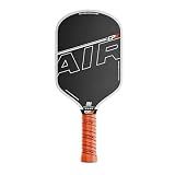 CPX Pro Carbon Fiber Pickleball Paddle - Professional Grade, Matte Finish, Honeycomb Core, Tennis Style Grip - Edgeless Paddle Designed in Chicago, USA(Black, Air)