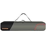 DAUSROOB Snowboard Travel Bag 1680D Reinforced Double Padding Premium Ski Bag Waterproof for Skis, Boots, Snowboards, Wax (Grey, 164CM)