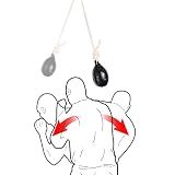 INNOLIFE Boxing Slip Bag, Dodge Hide Speed Ball for Reflex Training, MMA Pendulum Training - Maize Leather Ball Included