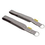 Strapilates Double Loop Fitness Pilates Straps for Reformer, Cadillac, and Other Fitness Equipment, One Pair, Grey
