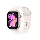Apple Watch Series 11 [GPS 42mm] Smartwatch with Rose Gold Aluminum Case with Light Blush Sport Band - S/M. Sleep Score, Fitness Tracker, Health Monitoring, Always-On Display, Water Resistant