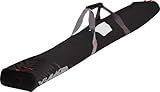 KULKEA Kantaja™ Ski Sleeve - 140-160cm Ski Bag with Padded Carry Handles - Ultra Durable, Water Resistant Gear Storage (Black/Red)