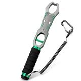 Fish Lip Gripper with Scale, 40LB Fish Grabber, One-Finger Quick Release