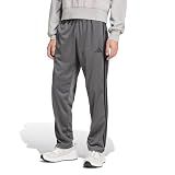 adidas Mens 3-Stripes Tricot Regular Fit Open Hem Sportswear Track Pants, Solid Grey, Medium