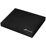 ProsourceFit Exercise Balance Pad – Large Cushioned Non-Slip Foam Mat & Knee Pad for Fitness, Stability Training, Physical Therapy, Yoga 15"x19", Black