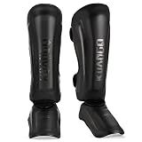 KUANG QUAN Muay Thai Shin Guards for MMA Sparring, Martial Arts,Kickboxing