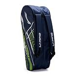Li-Ning Raider Max Double Zipper Polyester Badminton Kit Bag (Blue)