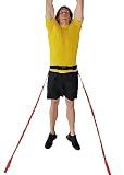 SPEEDSTER Sky Leaper- Vertical Jump Trainer for All Athletes with Adjustable Padded Belt and Adjustable Resistance Bungee Cords, Plus 2 Anchors- Heavy- High School Resistance