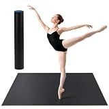 Tristcily Marley Dance Floor 6.6x3.9 ft, Roll-Out Dance Floor Mat
