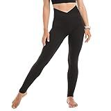 CADITEX Leggings for Women -Cross Waist Womens Leggings Buttery Soft Tummy Control for Workout Gym Yoga