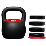 Rep Fitness Adjustable Kettlebell | 40 lb | Weight Set for Home Gym | Strength Training Equipment for Men & Women | Compact Steel Bell with Ergonomic Handle