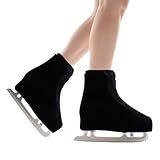 IFOYO Velvet Ice Skate Boot Covers for Figure Roller Skating Protective Waterproof Shoe Covers Fits Kids, Adults, Universal Fit for Ice, Roller Skate Boots