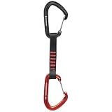 BLACK DIAMOND Hotwire Rock Climbing Quickdraw, Octane (Single Draw) 12 cm | wiregate design resists gate flutter and freezing, for alpine routes, trad climbing, sport climbs, anchors, and rappels