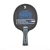 AugustknowU Lightweight Long Handle Table Tennis Blade, Carbon Fiber Aryl Group Fiber, 7 Ply(Long)