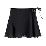 Stelle Women Ballet Skirt Black Chiffon Wrap Skirt Dance Skirts(Black,M) | Ballet Skirt Women, Adjustable tie waist, Flowing movement, Ballet wrap skirt, Dance, Rehearsal, Recital, Studio wear