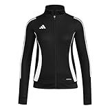 adidas womens Tiro 24 Training Jacket, Black/White, Medium
