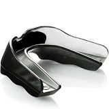 Shock Doctor Mouth Guard, Custom Fit Football Mouth Guard, Moldable Mouth Guard Boxing, Lacrosse, Hockey, MMA, Football & More, Mouthpiece, Mouthguard Sports, Adult - Strapless