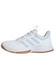 adidas Women's Court Flight Indoor, White/Ice Blue/Gum, 6.5