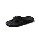 Reef Cushion Phantom Mens Flip Flop, Ultra Soft Cushion Footbed, Black, 11