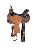 Tough 1 Royal King Hawley Barrel Saddle 15in Brown/