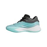 adidas Dame X Basketball Sneaker, Flash Aqua/Black/Grey, 4 US Unisex Big Kid