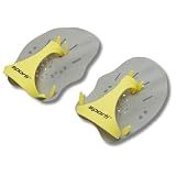 Sporti Swimming Hand Paddles, Stroke Training Aid - Grey - Medium