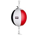 Ringside Leather Boxing Double End Bag with Bungee Cables, 7 Inch
