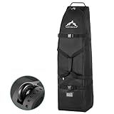 Himal Outdoors Soft-Sided Golf Travel Bag with Wheels- Heavy Duty 600D Polyester Oxford Wear-Resistant, Excellent Zipper Universal Size