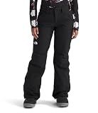 The North Face Women's Freedom Insulated Pant (Standard & Plus Size) - Waterproof Snow Pants, Ski & Snowboard, Ankle Gaiters, TNF Black-NPF, Large Short