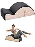 VEVOR Pilates Spine Corrector, Home Gym Yoga Pilates Accessory, Rubber Wood Fitness Training Tool, Arc Fitness Body Workout Equipment, for Spine Exercises, Balance, Core Strengthening, and Stretching