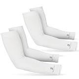 SportsTrail Cooling Arm Sleeves for Men & Women – Breathable, Moisture-Wicking, Sun Protection for Sports, Basketball, Football, Running, Golf, Cycling, Volleyball Arm Sleeves for Women, Men & Youth