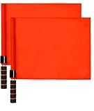 SAWHOX Volleyball Flags Line Judge, 2PCS Referee Flags Volleyball Lightweight Referee Equipment for Volleyball, Track and Field