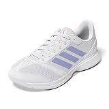 Adidas Womens Ligra 8 Indoor Volleyball, White/Violet Tone/Clear Pink, 9.5