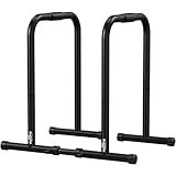 RELIFE REBUILD YOUR LIFE Dip bars &Dip Station Functional Heavy Duty Dip Stands Fitness Workout Dip bar Station Stabilizer Parallette Push Up Stand (Black)