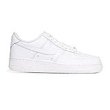 Nike Men's Air Force 1 '07 Basketball Shoe, White/Black, 9