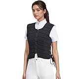 Kduplily Horse Riding Safety Vest Women Men Equestrian Vest Protective Adult Kids Horse Back Riding Padded Protection Gear Accessories (Black, M)