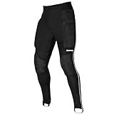 Buffon Men's Goalkeeper Pants - Champion Long Padded Goalie Pants (US, Alpha, Medium, Regular, Regular, Black)