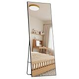 AraSyleon Versatile Full-Length Mirror 60" Height Standing or Leaning Full Body Mirror with Aluminum Alloy for Fitness & Wardrobe